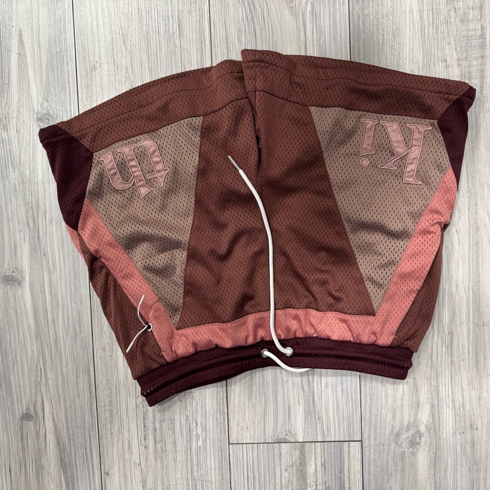 Kith Men’s  Burgundy and Pink Athletic Shorts
